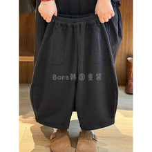 男童裤子儿童加绒哈伦裤秋冬装2025新款保暖加厚休闲裤宝宝长裤女