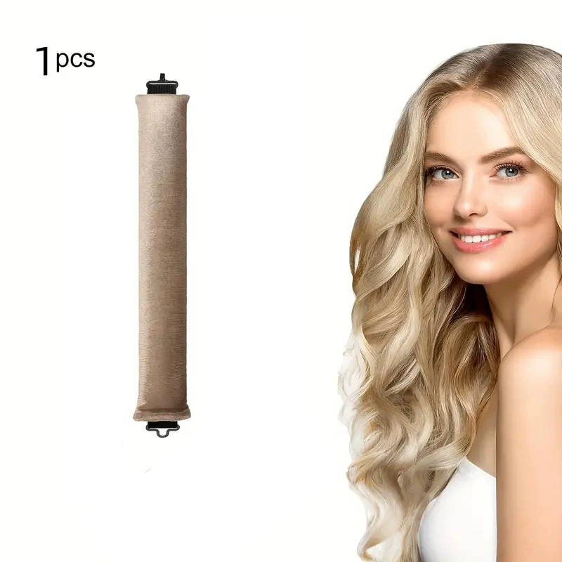 3-hook velvet hair curlers, big-wave sleep rollers set, multi-piece plush curling rods