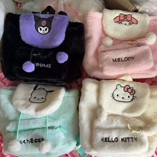 Kindergarten Schoolbag New Plush Cartoon Cute Sanrio Large Capacity Primary School Students' Lightweight Ridge Protection Backpack