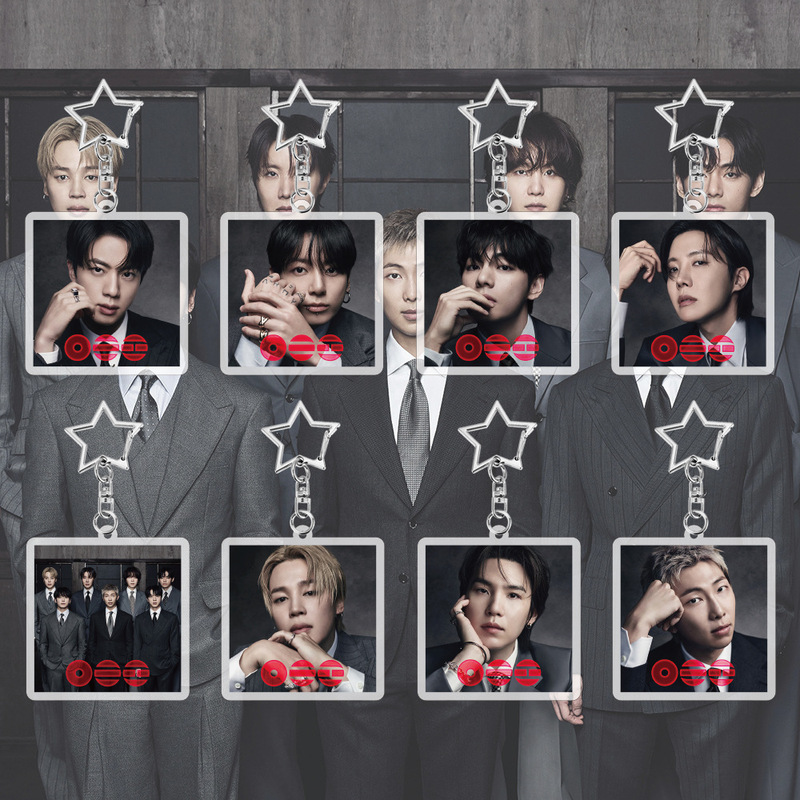 BTS's new comeback ARIRNG cartoon acrylic keychain bag pendant accessory celebrity merchandise