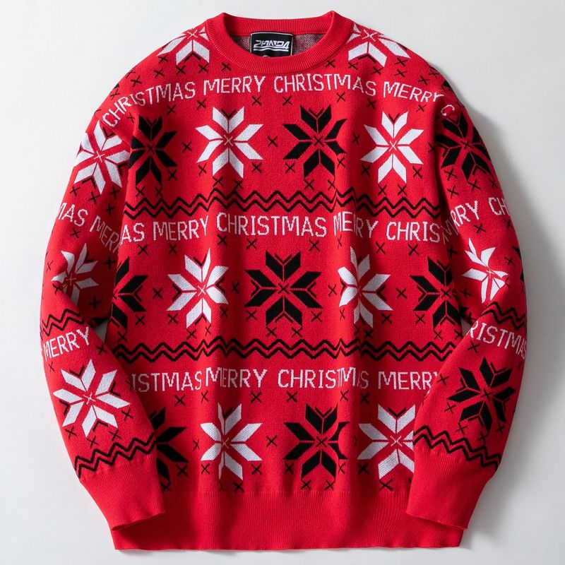 アマゾンのメンズ欧米の秋冬のクリスマスのジャカードのセーターはゆったりとしています。|undefined