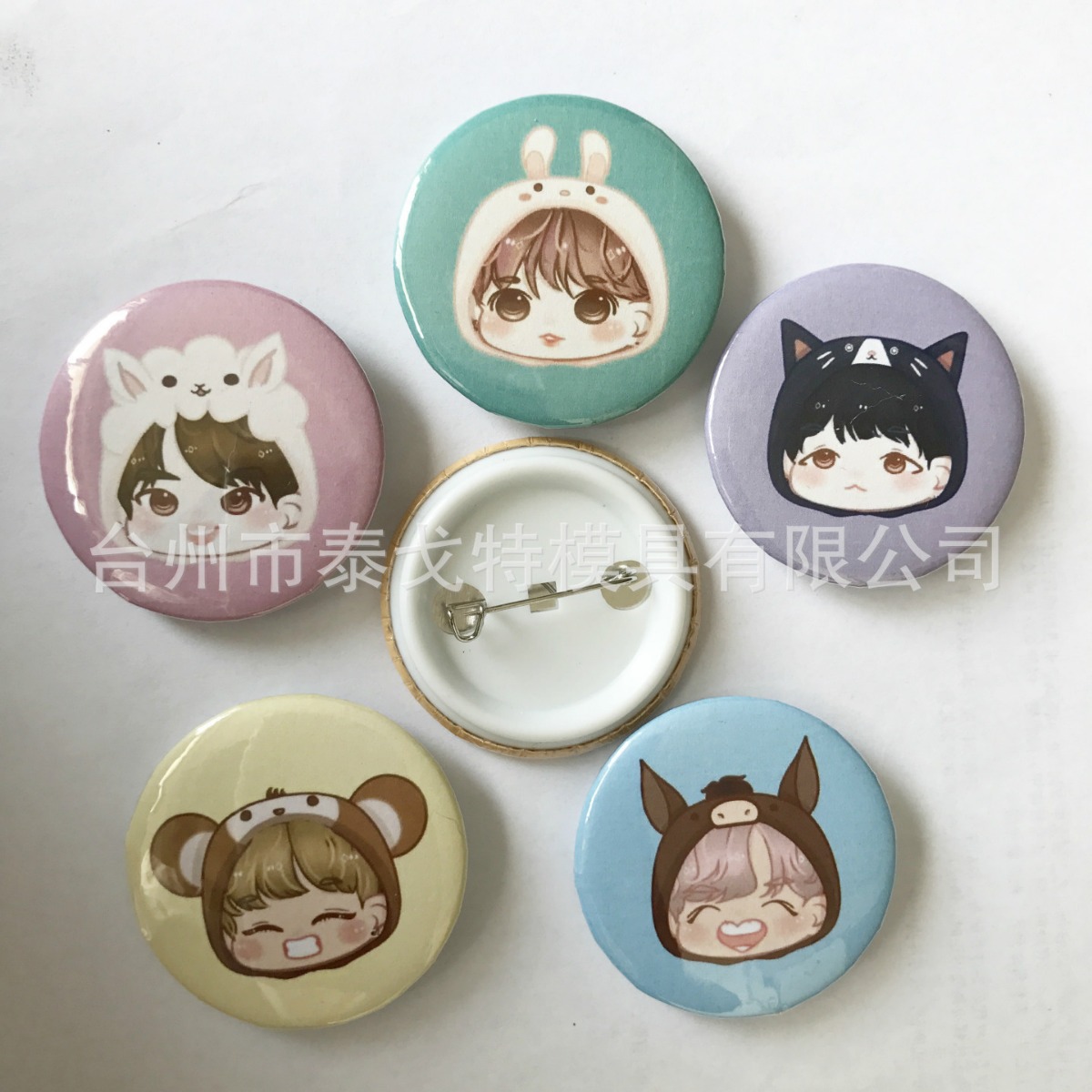 44mm insignia material insignia consumibles venta al por mayor 100 sets de consumibles insignia