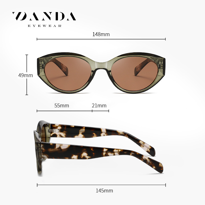 Nuevas gafas de sol polarizadas de placa S26117 Gafas de sol de moda europeas y americanas Gafas de sol de alta gama para mujer