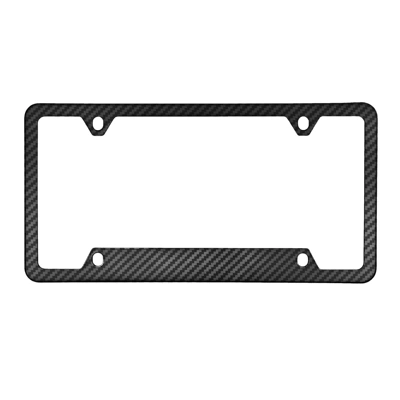 and Four-Hole License Plate Frames, License plate holder/license plate holder - xc-w334-steel-carbon-pattern-four-holes