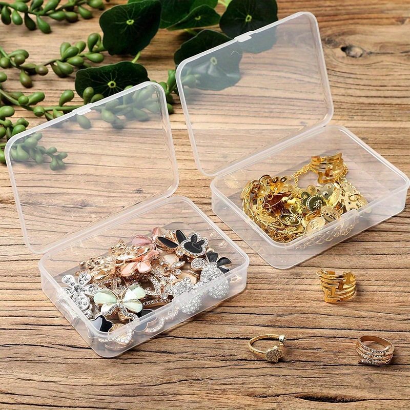 蓋付き小型プラスチック容器 4 個 プラスチッククラフト|undefined