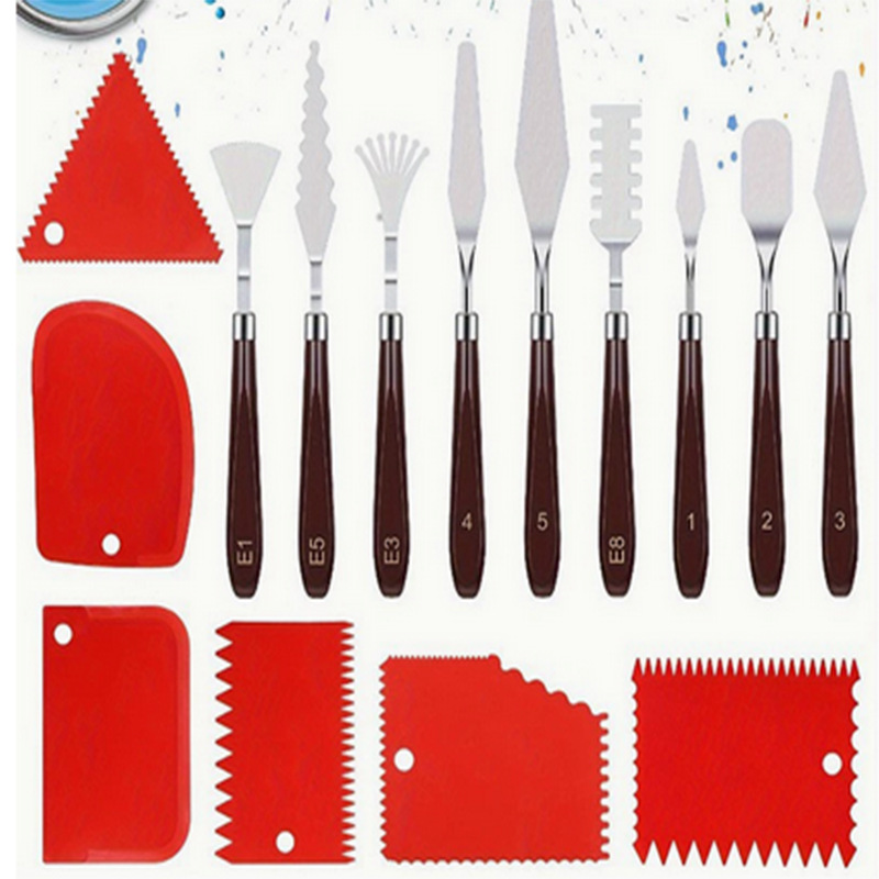 Aceite pintura raspador pintura paleta cuchillo aceite pintura cuchillo arte acrílico gouache pintura pala cuchillo picking cuchillo pintura traje