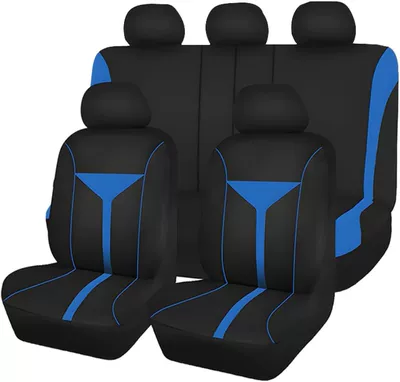 Seat Cover for All Seasons | Seat cushion, seat cover - blue-2-piece-set-single-seat