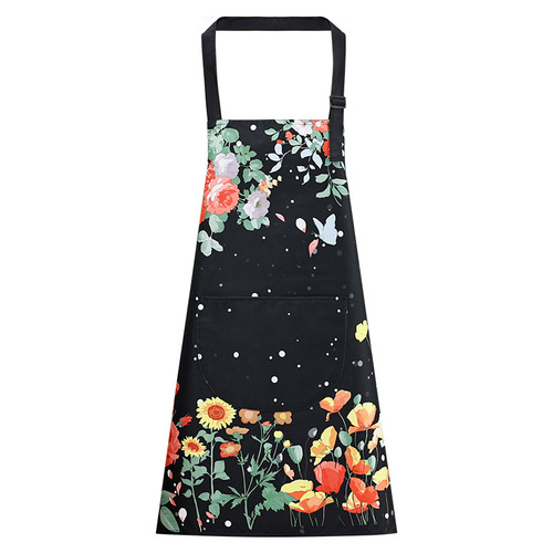 Apron household wipes, hand waist, waterproof and oil-proof kitchen restaurant cooking, adult cute, dirt-resistant, foreign-style overalls