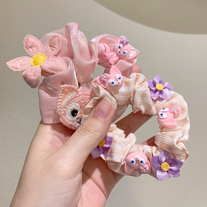 Leche azul (hermosa princesa) popularidad en línea coreana lindos ling nabel anillo de pelo intestino grande