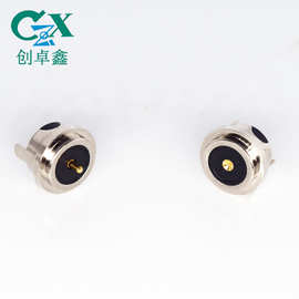 厂家直供8mm磁吸连接器 5V2A 500米防水磁吸充电口 圆形磁吸接头