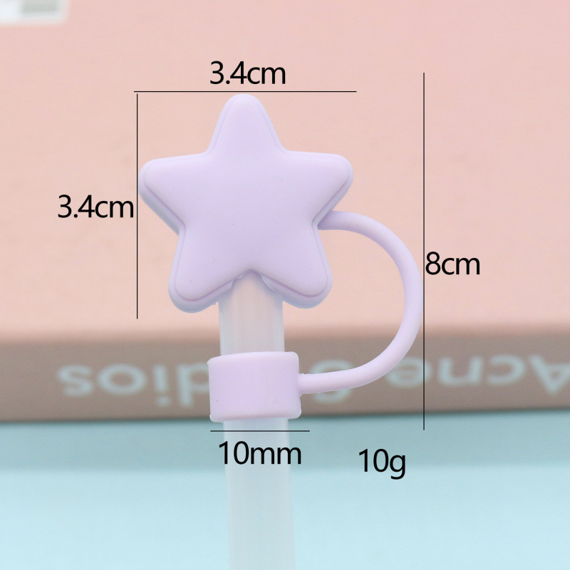 Silicona púrpura estrellas 10mm