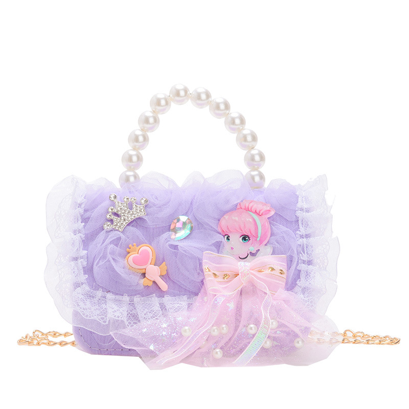 Bolsas de perlas de aire extranjero, bolsas de hombro de moda coreana, bolsas de hombro para niñas 2024 nuevas cadenas de comercio exterior bolsas para niños