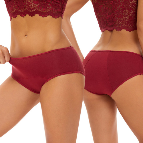 Women's underwear for menstrual period with high flow postpartum, C-shaped low-rise section for cross-border trade.