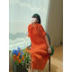 Miyake 2025 Spring New Fashionable Elegant Loose Slimming dress Women's All-match Pleated Wave Dot Shirt Dress