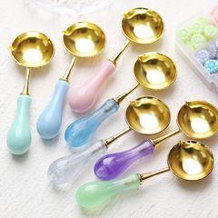 New product in 23 years, bubble fire paint spoon, macaron color fire paint seal spoon, full set of accessories, manufacturer wholesale