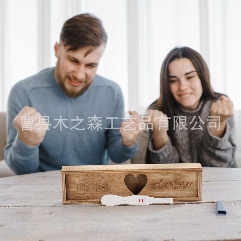木製収納ボックス妊娠発表ボックスベビーギフトボックス彫刻引き出し木箱お土産収納ボックス|undefined
