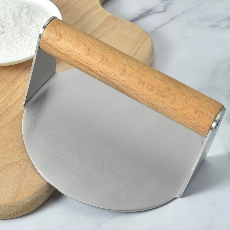 Фабрика из нержавеющей стали гамбургер, отжимающий круглый мясной рулет, деревянная ручка, гамбургер, прессование домашнего мясного рулета инструмент оптом