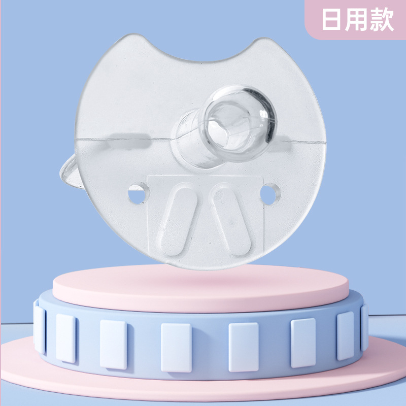 Inglés tarjeta de alimentación completo de silicona chupete pulgar pezón tipo bebé durmiendo pezón