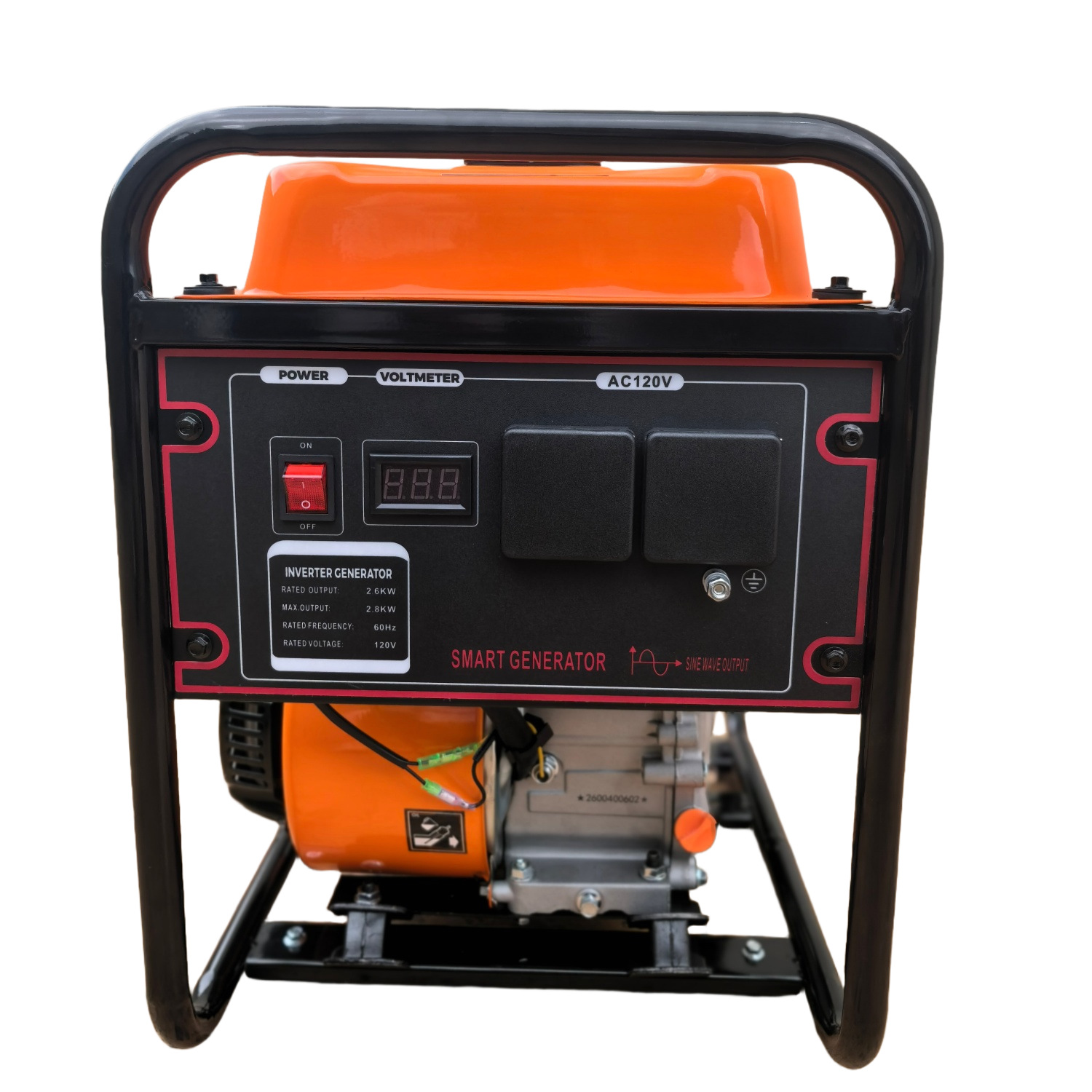 2kW 110V single-phase portable gasoline generator set for camping, RV, outdoor, home use, small outdoor