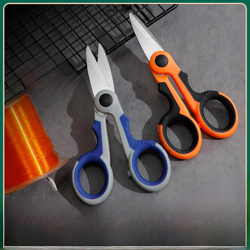 Stainless steel fishing scissors high horsepower fishing line scissors small iron wire scissors outdoor fishing supplies fishing gear wholesale