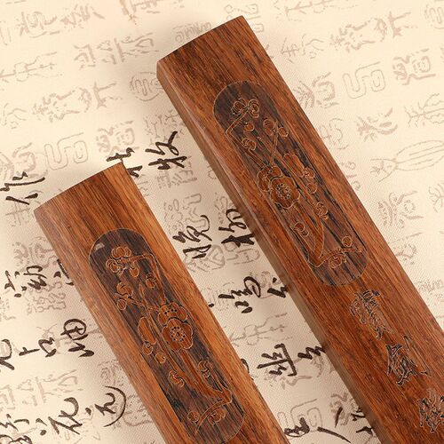 Factory wholesale bamboo paperweight stationery calligraphy painting student bookend calligraphy paperweight stationery