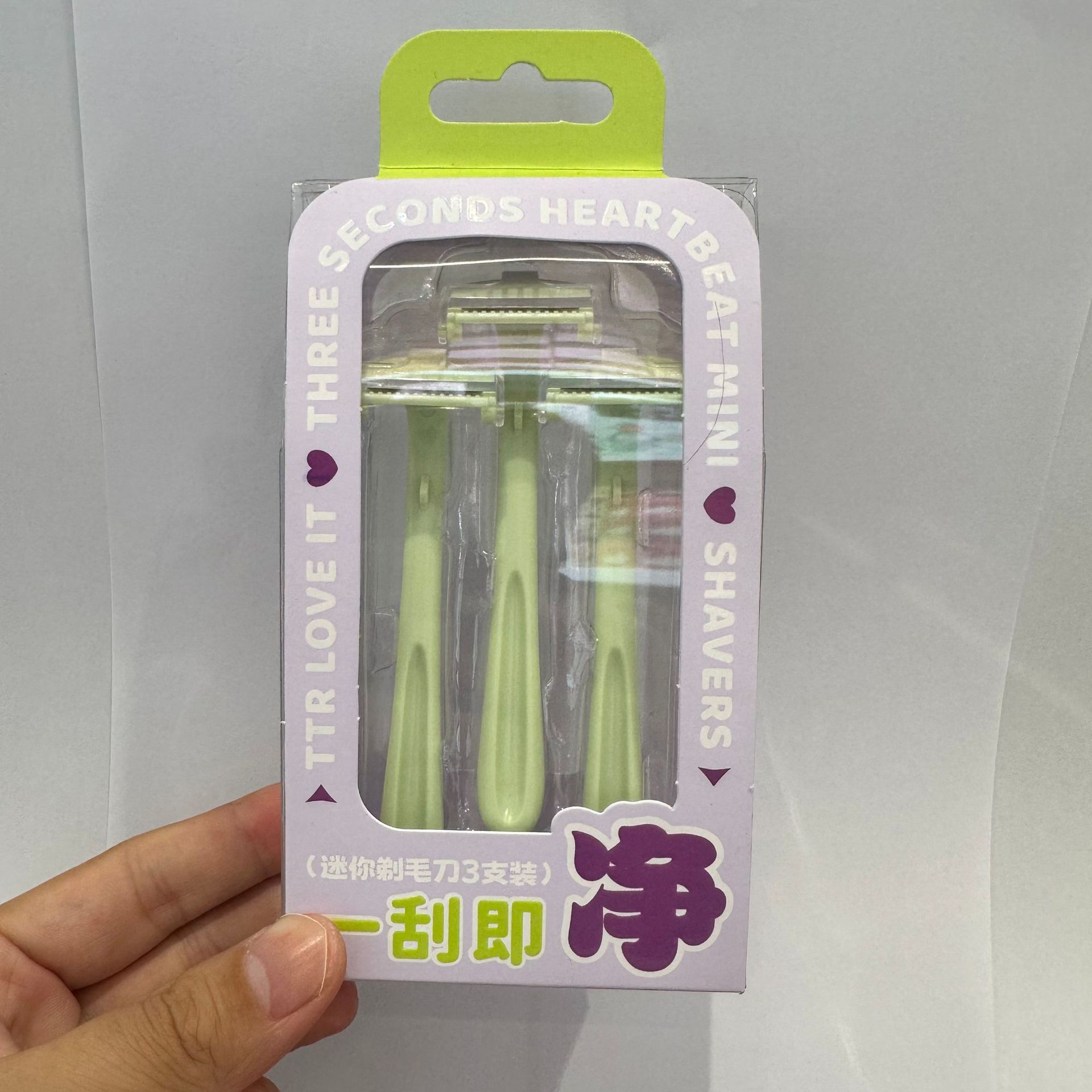 TTR 3초 하트비트 미니 면도기 3팩