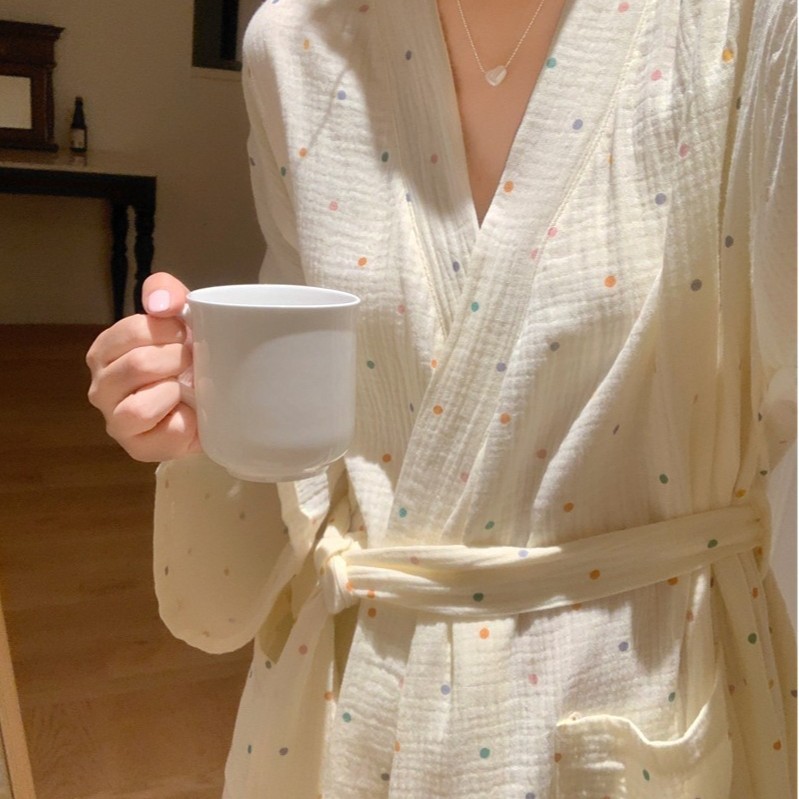 Fresh bathrobe