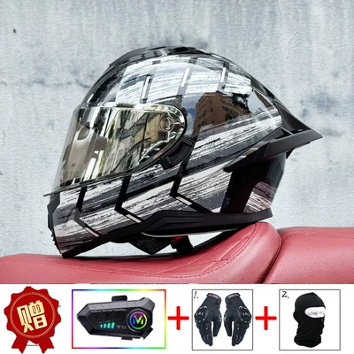 Full-Face Helmet with Dual Lenses, Motorcycle: Motosiklet kaskı (dəbilqə) - gray-stadler-aurora-silver-night-vision-compatible-y10-soft-microphone-includes-clear-lens-s
