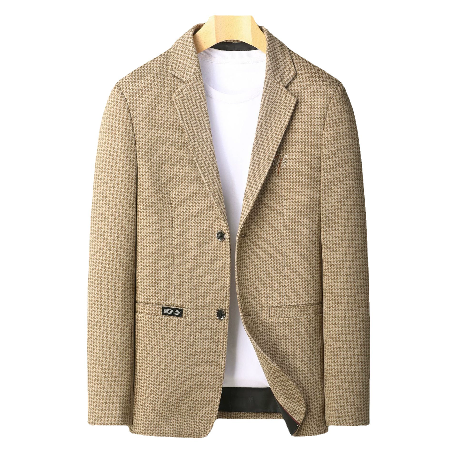 23 весенне-осенний костюм с гусиной ЛАПКОЙ, повседневный Свадебный костюм жениха, корейский модный мужской костюм шаферы поколения волос