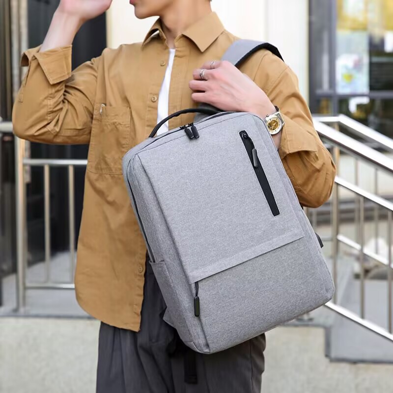 Transfronterizos de hombres de gran capacidad de hombro trasero de negocios de viaje bolsa de computadora multifuncional simple versátil mochila de ocio al aire libre