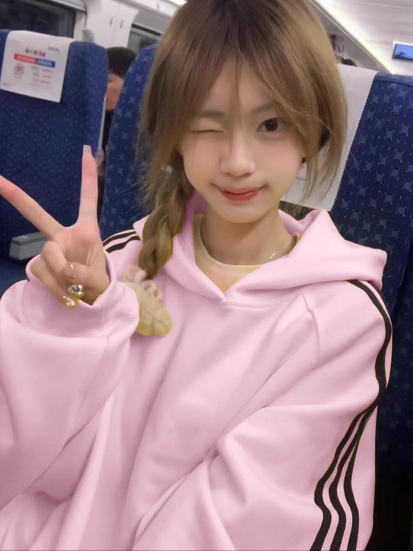 白灰色休闲运动套装女卫衣休闲裤子一整套秋冬季2025新款韩系穿搭|undefined