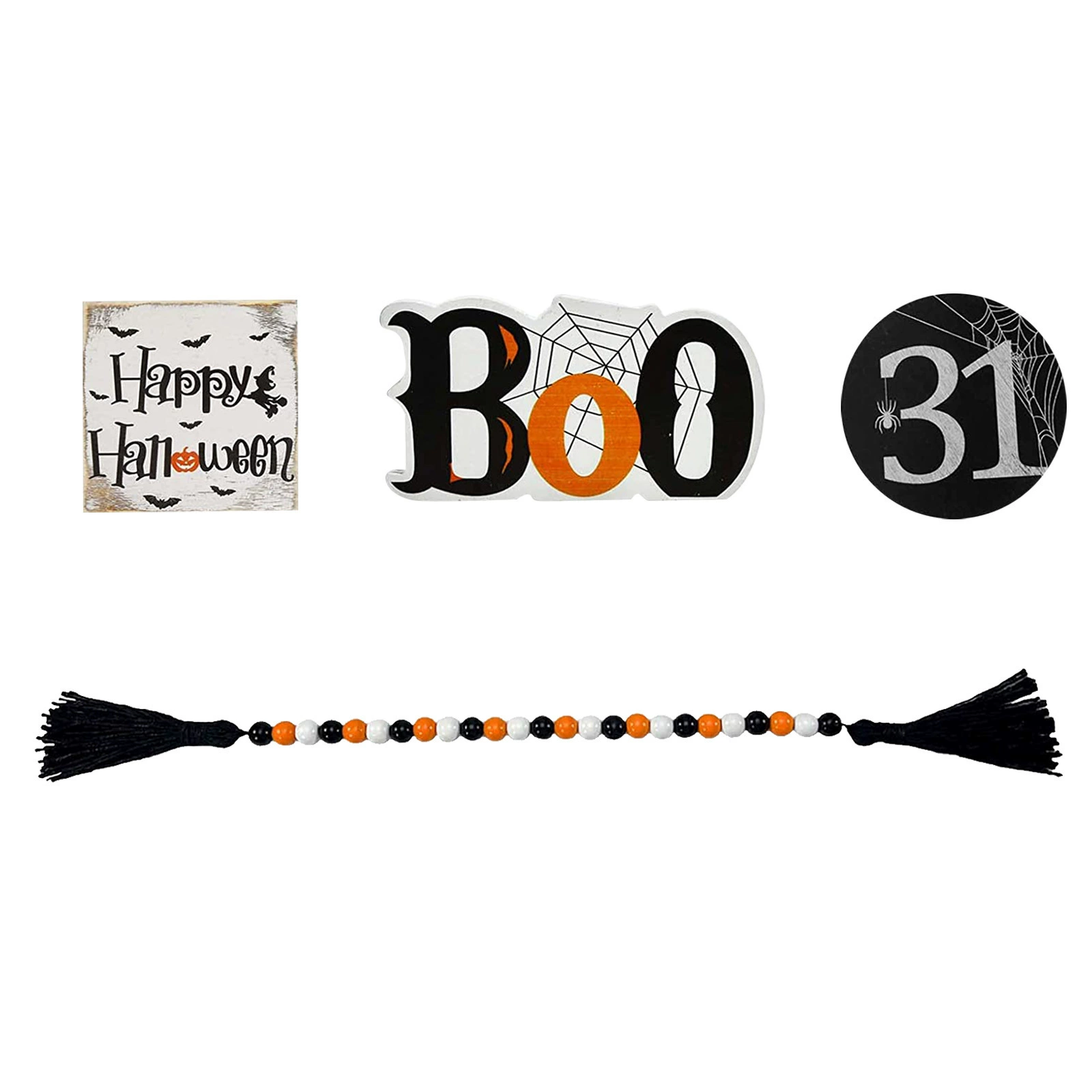 Трансграничная новая хэллоуинская тыквенная ведьма деревянные дозирующие тарелки украшения