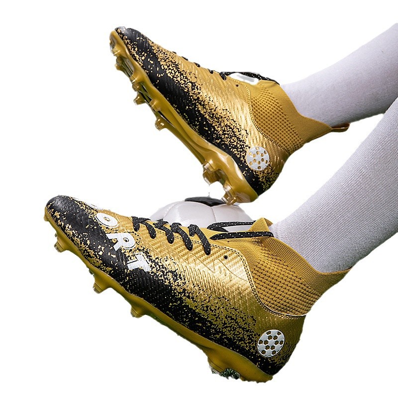 2025 nuevos zapatos de fútbol juveniles transfronterizos al aire libre de clavos altos botas de fútbol fábrica directa