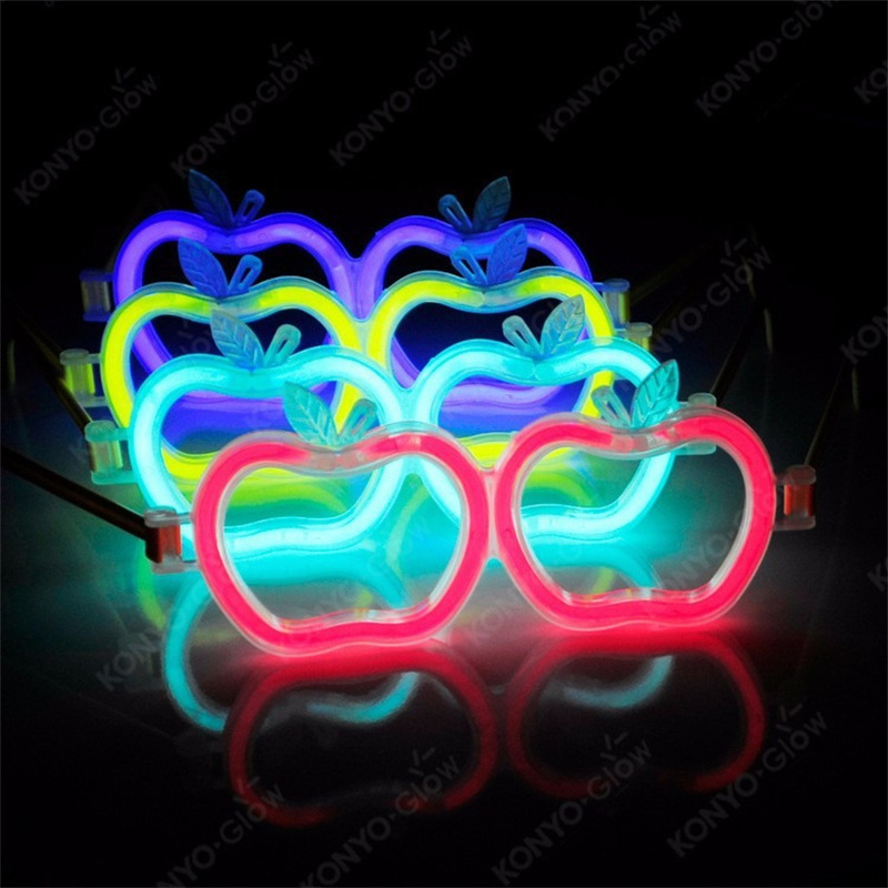 Accesorios de varilla fluorescente varilla luminosa modelado varilla flash plástico con conector gafas de cabello conector de linterna brillante
