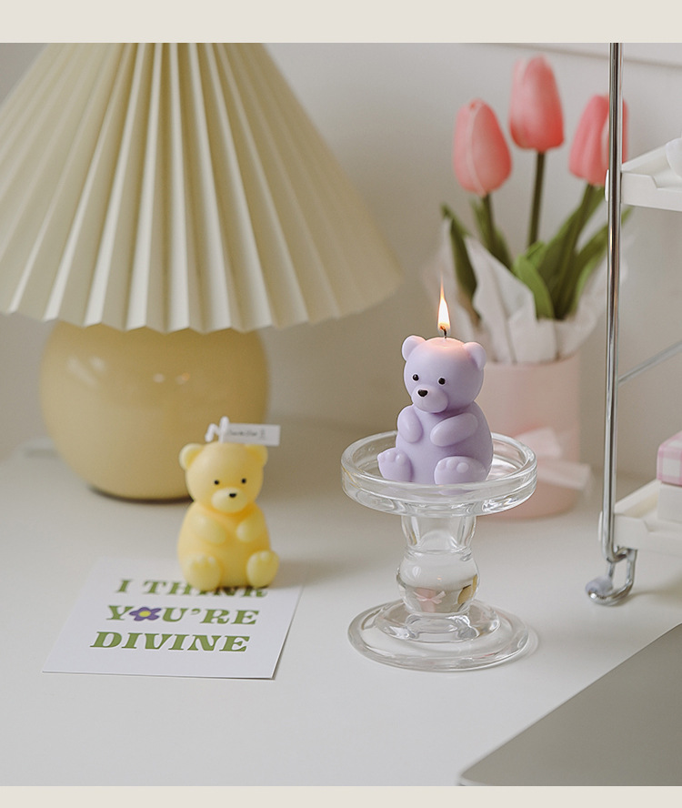 Cute Bear Paraffin Candle 1 Piece display picture 14