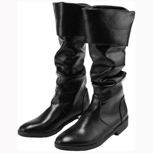 Amazon Cross-Border Foreign Trade New European and American Dress Shoes and Boots Medieval Renaissance Viking Boots for Men and Women