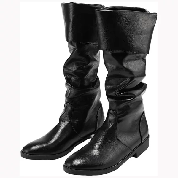 Amazon Cross-Border Foreign Trade New European and American Dress Shoes and Boots Medieval Renaissance Viking Boots for Men and Women