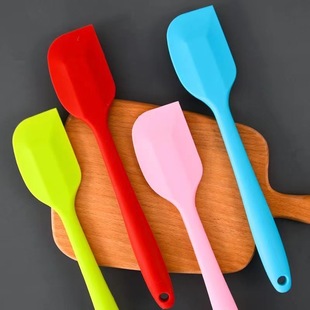 Silicone scraper integrated cream spatula shovel nougat cake scraper baking tool high temperature resistant baking shovel