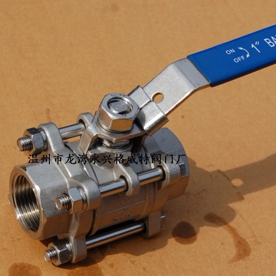 201不锈钢三片式丝扣球阀 SS201三片不锈钢螺纹球阀