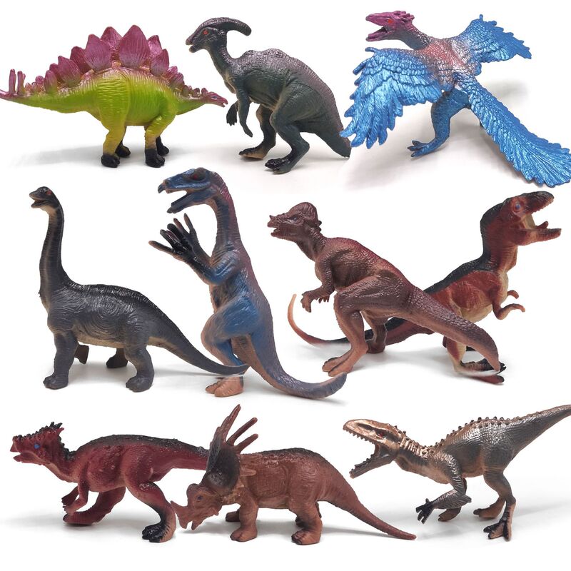 [Medium Solid] Dinosaur Model Children's Toy Simulation Tyrannosaurus Rex Archaeopteryx Ornaments Jurassic Boy