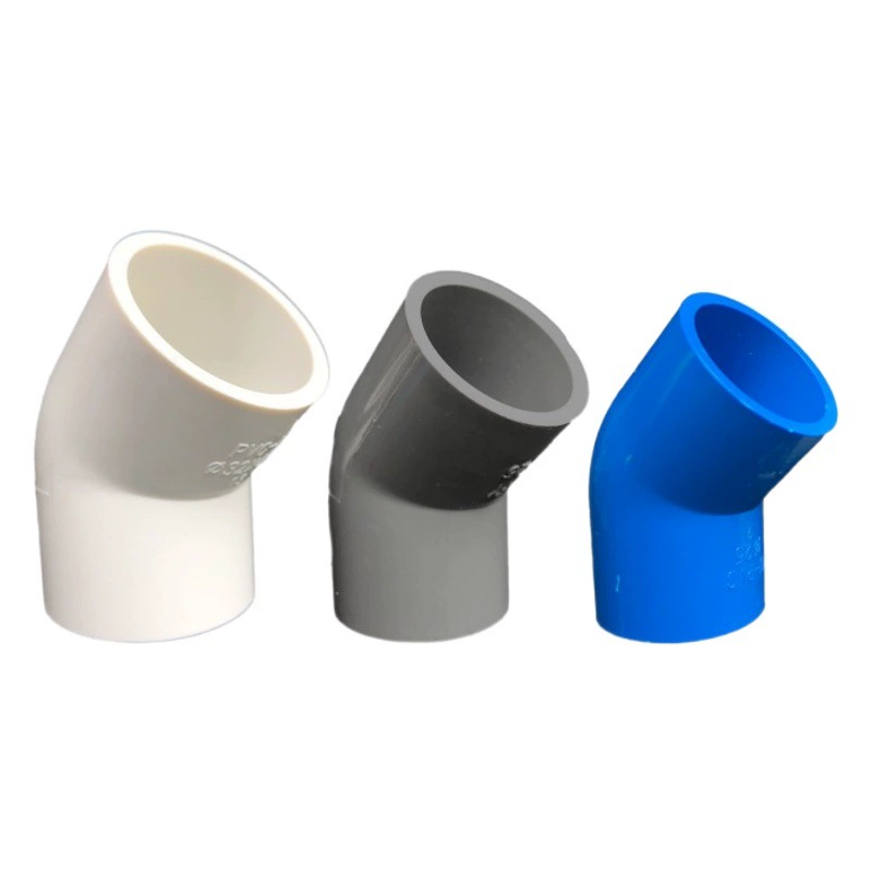ПВХ фитинги для водоснабжения 45 ° колено фитинги для водоснабжения 110 Разъем для аквариума 20-200 водоснабжение прямой изгиб