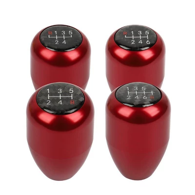 Cross-border with Carbon Fiber Gear Universal 6/5 Gear Manual Gear Car Modified Aluminum Alloy Gear Head Wave Stick Head