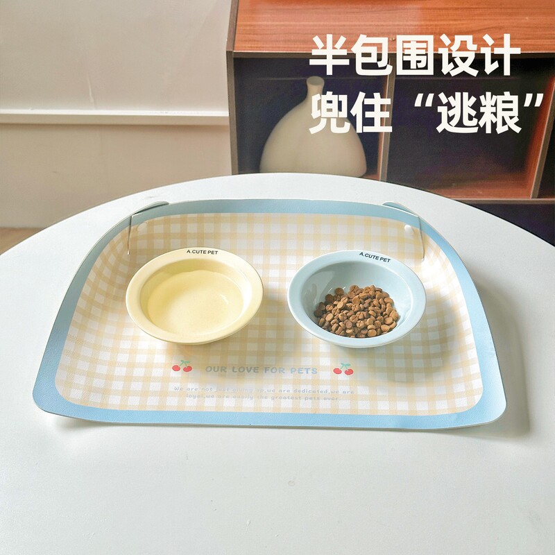 ペットプレースマット、猫ボウルマット、猫と犬の食事マット、フロアマット、水ボウル、ライスボウル、フードボウル、フードボウル、防水滑り止めマット|undefined