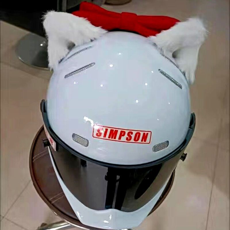 Motorcycle Decoration Cat Ears Helmet Detachable