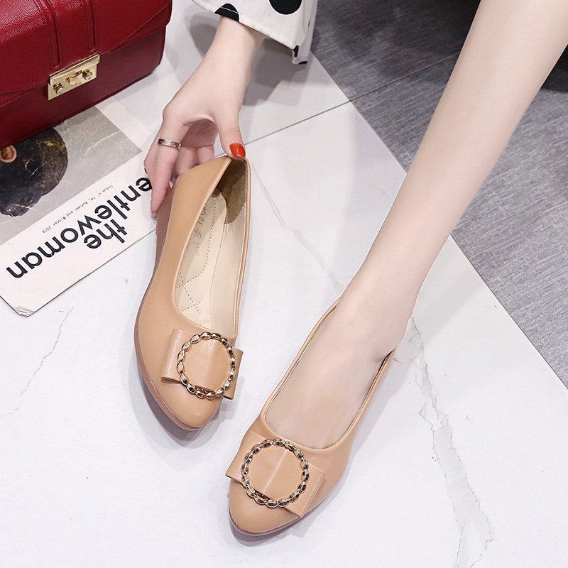 Women's Elegant Pointed Toe Wedge Loafers With Soft Slip-on Sole_voghion.com