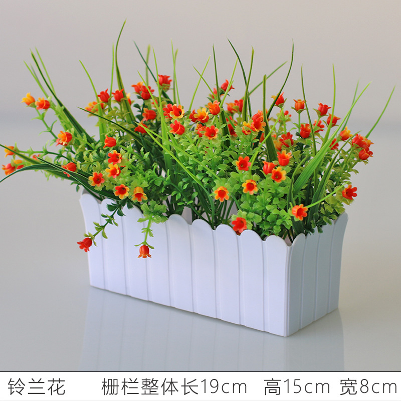 Flor artificial jardín de flores de plástico traje de valla de flores artificiales decoración de la ventana interior y exterior decoración floral decoración de la Mesa maceta flor