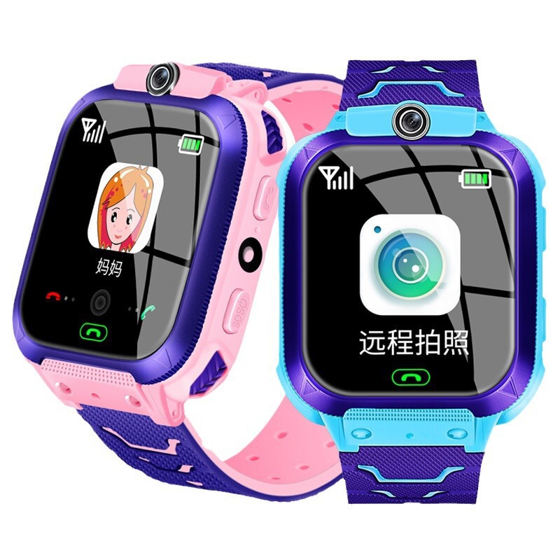 Cross-border wholesale of children's smartwatches with GPS location tracking and camera functions, model Q12, a smart phone watch for students