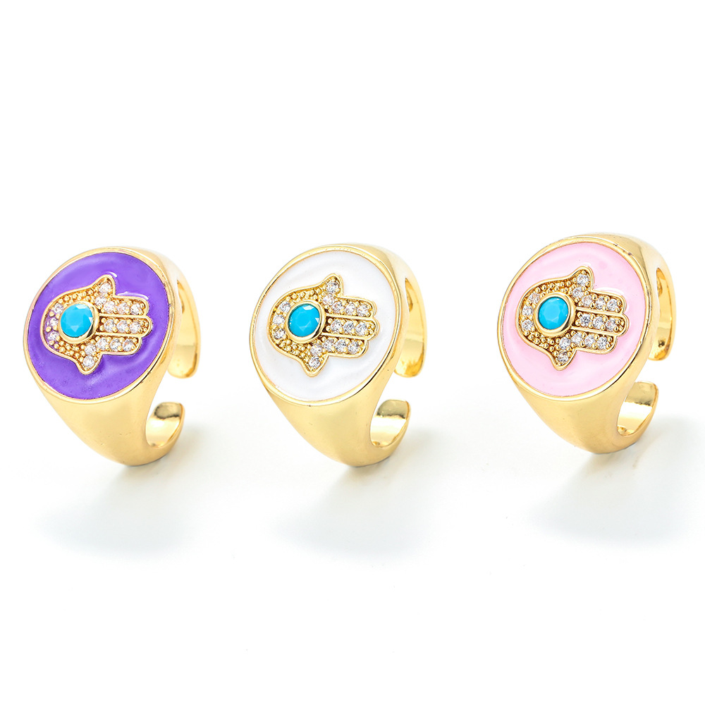 6g Weight Copper Plating Geometric Zircon
