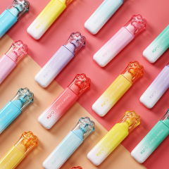Cross-border exclusive new cat claw diamond eye protection highlighter student stationery handbook key mark graffiti marker pen