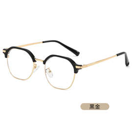 新款防蓝光平光镜不规则眼镜框眉毛眼镜架男女近视眼镜框批发5613